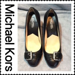 Michael Kors Black Leather Heels